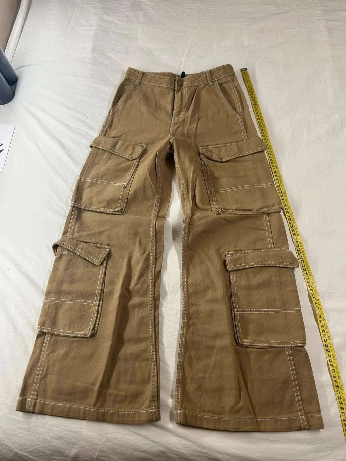 Pantalon beige marron à jambes larges divided h&m